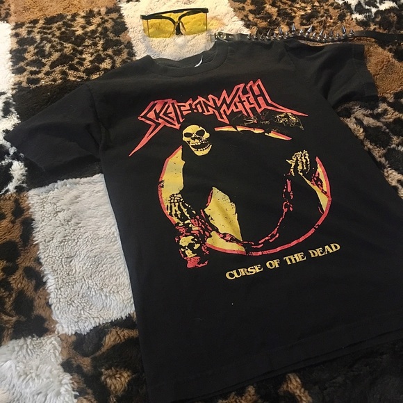 SKELETONWITCH Witch Curse Of the Dead Punk Metal T - Picture 1 of 8